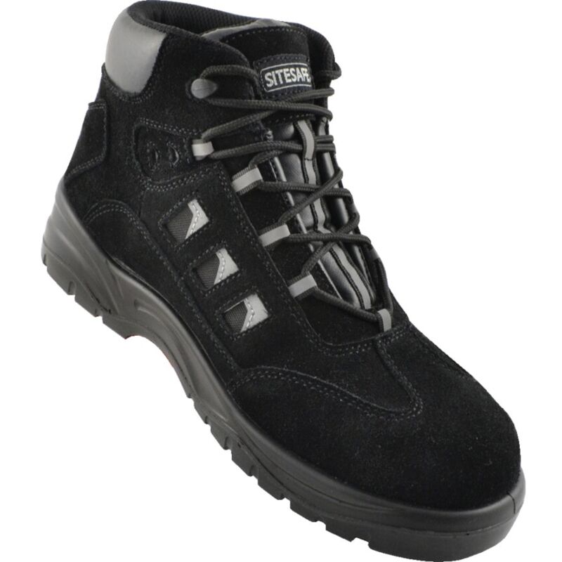 Sitesafe Black Hiker Safety Boots - Size 13 - Black