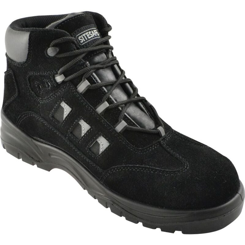 Black Hiker Safety Boots Size - 10 - Sitesafe