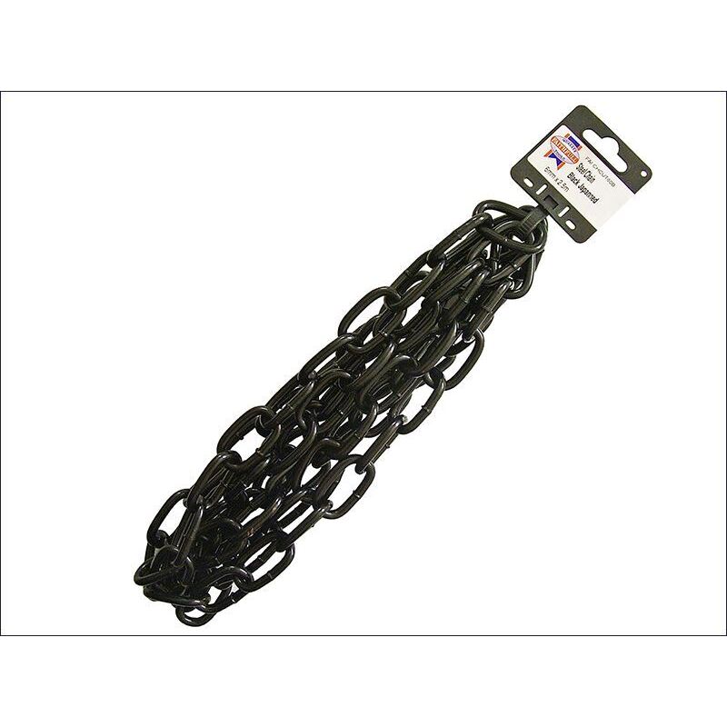 Faithfull - Black Japanned Chain 6.0mm x 2.5m - Max Load 250kg FAICHCUT60B