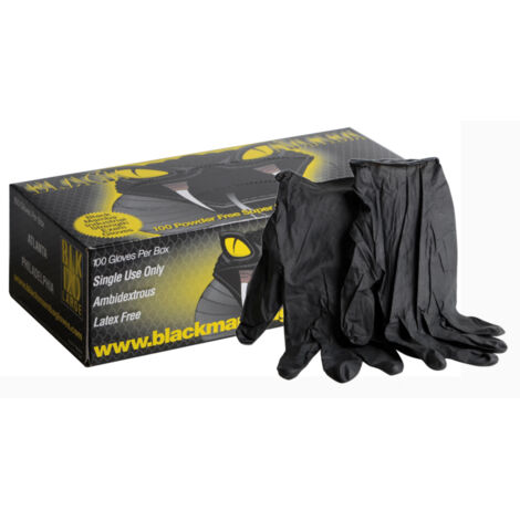 Black Mamba Guantes Antipunción Negro Nitrilo