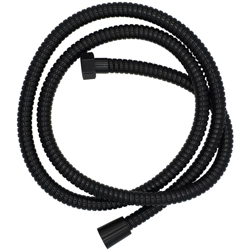 Black Shower Hose Flexible Replacement Metal 150cm