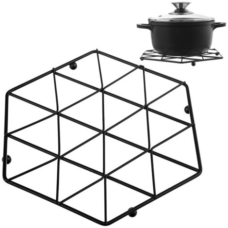 Black metal mat for hot pots and pans