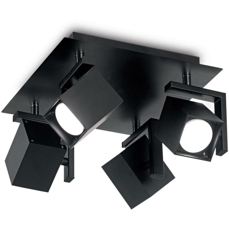 Mouse - 4 Light Ceiling Light Black - Ideal Lux