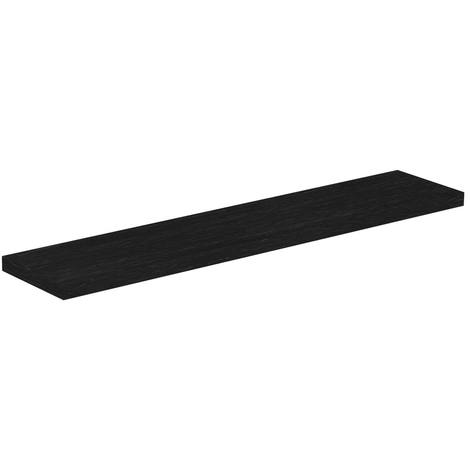 floating bathroom shelves black