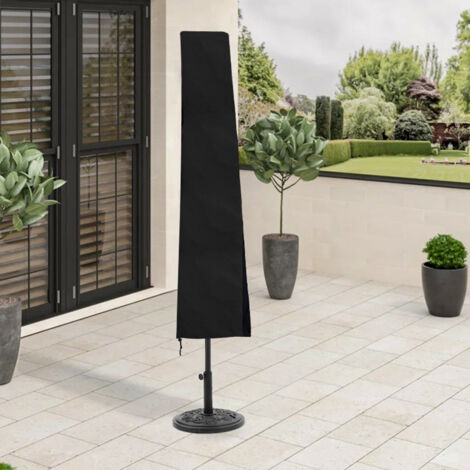 Black Outdoor Waterproof Umbrella Parasol Cover