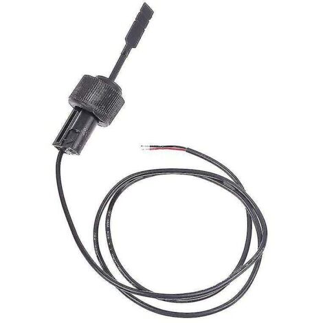 Black paddle flow switch with internal thread for connecting flow sensors for heat pumps, water heaters and air conditioners - durable