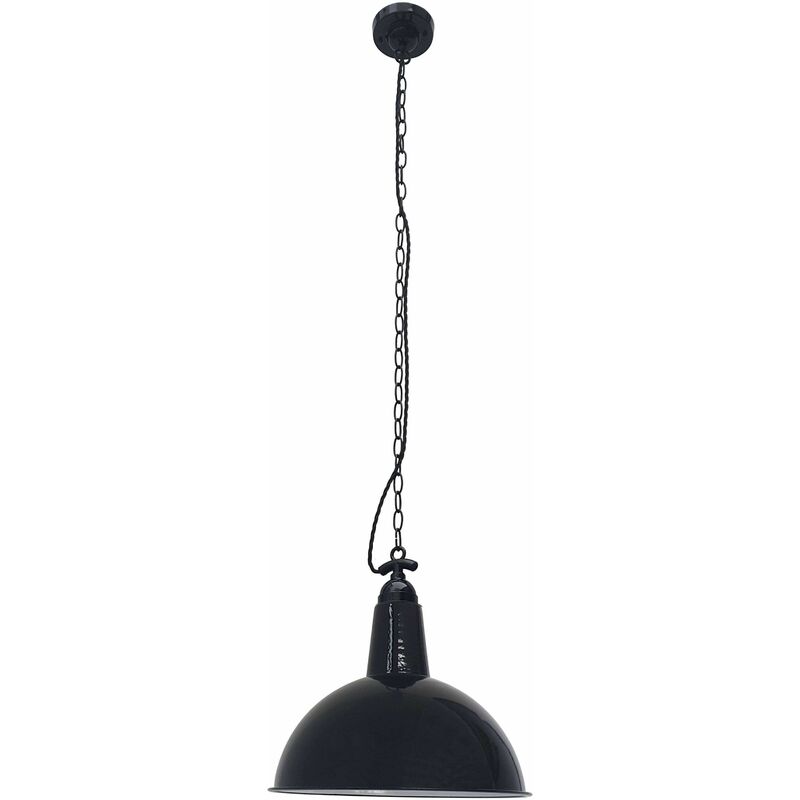 08-faro - Black pendant light Lou 1 bulb