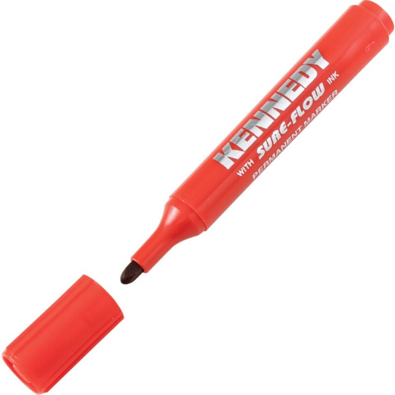 Red Permanent Marker Pens - Kennedy