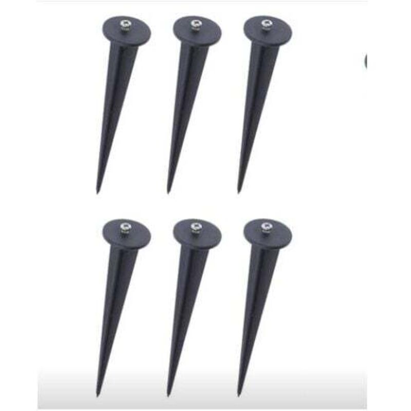 Image of Black plastic garden stake - Lamp&hellip;