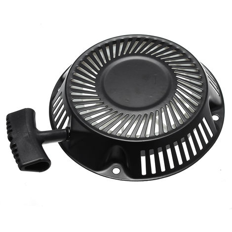 main image of "Black Pull Recoil Starter Lawn Mower Starter Assembly For 1P60 / 64 Petrol Engines"