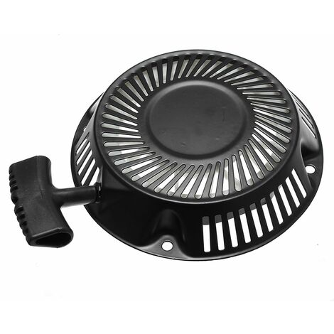 main image of "Black Pull Recoil Starter Lawn Mower Starter Assembly For 1P60 / 64 Petrol Engines WASHED"