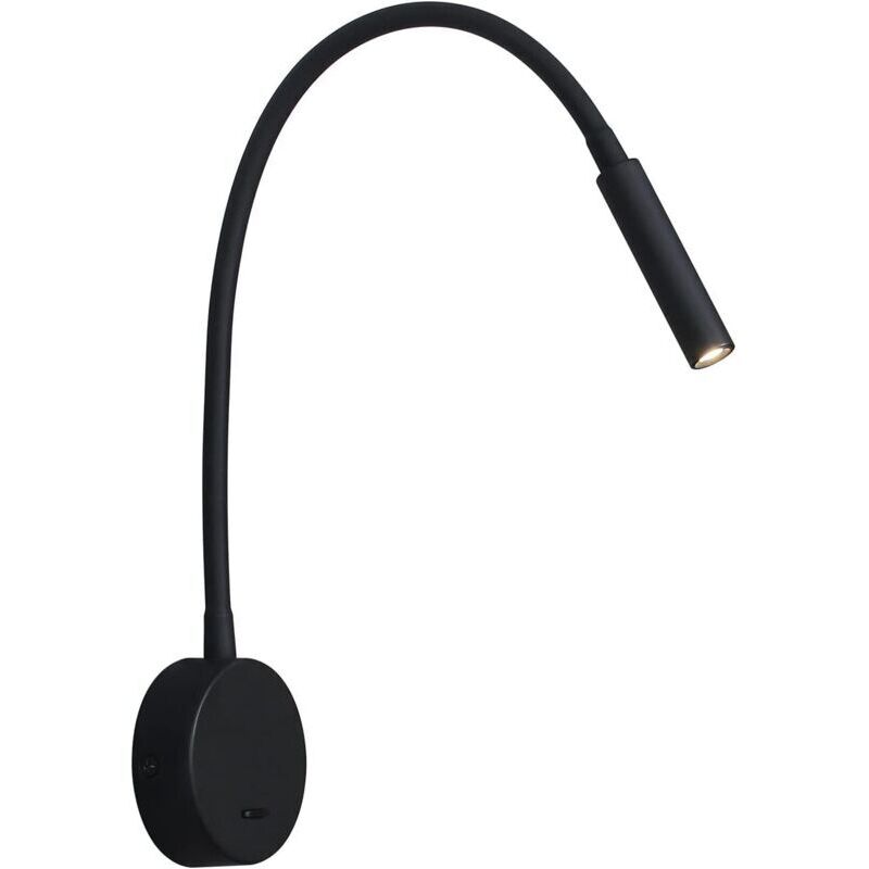 Image of Black Reading Light, Flexible Gooseneck LED&hellip;