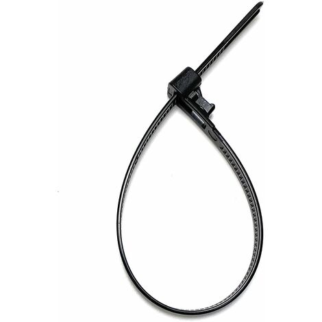 NORCKS Cable Ties, Black Reuseable USB Cable Ties with High