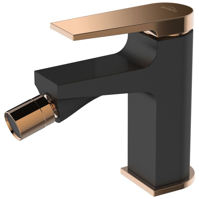 Black/Rose Gold Brass Bathroom Bidet Faucet Mixer Tap + Click-Clack Plug