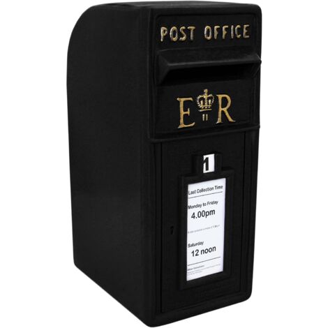 Black Royal Mail Post Box