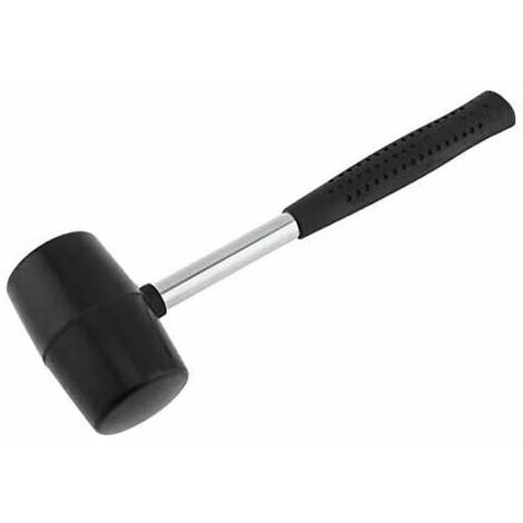 Black rubber hammer for rubber mallet with skull and rubber handle for all handicrafts