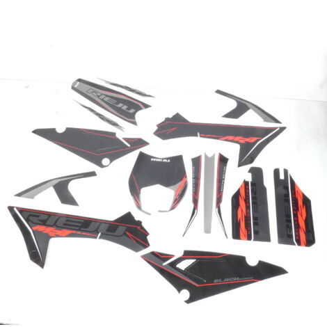 black series aufkleber deko-kit für motorrad rieju 50 mrt pro