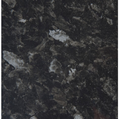 Black Slate Gloss MFC Laminate Kitchen Worktop, W 2000mm x L 28mm x D 365mm, Black