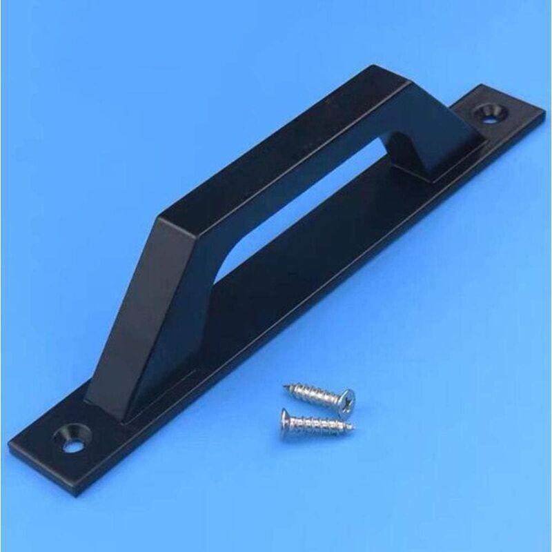 Black sliding barn door handle for kitchen/furniture/cabinet/closet/drawer door and window handle.