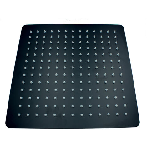 BLACK SLIM 30 METAL SQUARE SHOWER HEAD