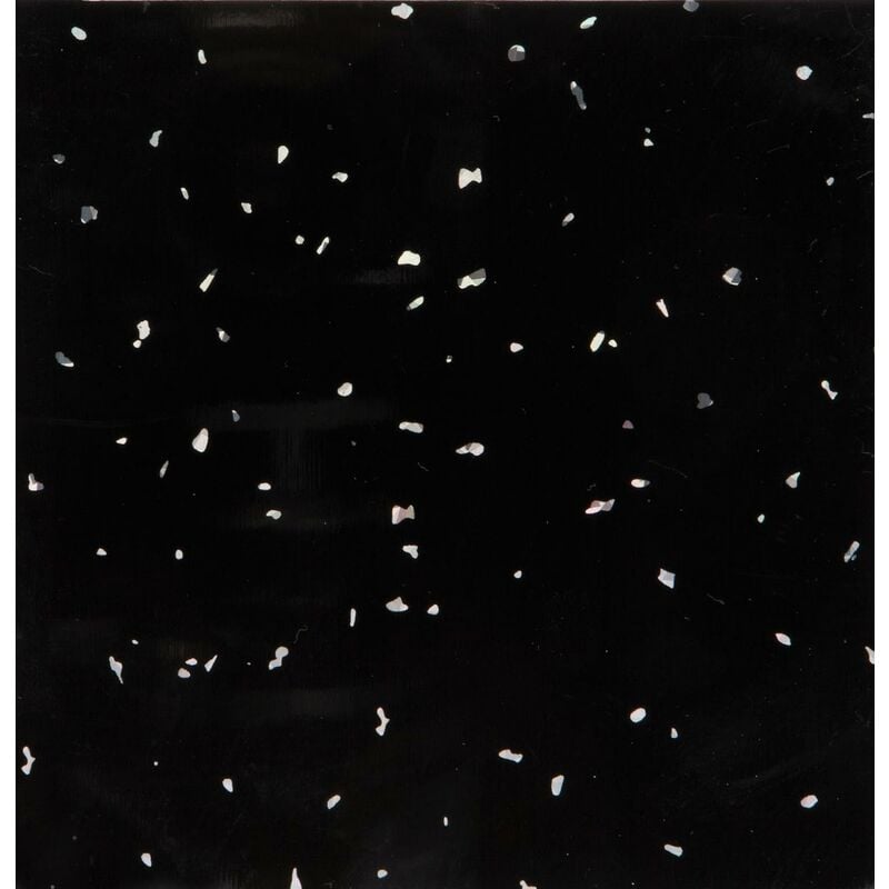 Black Sparkle Bathroom Shower Wall Panels Cladding pvc Waterproof 2400x1000mm - Black