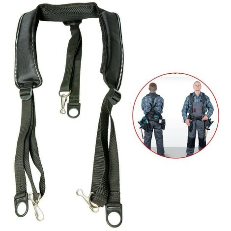 Black Super Heavyweight Support Tool Belt Braces Fit Makita Dewalt Bosch Belts
