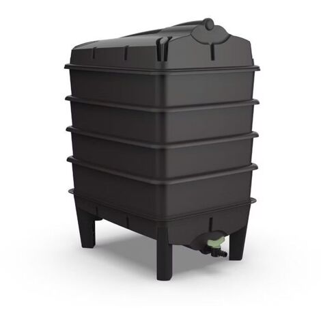 Black Tiger Wormery – Worm Composter Including Worms –  4 Tray