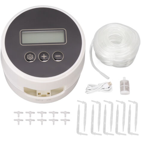 Black Timer Indoor Automatic Watering Device System Automatic Irrigation Waterer for Potted Plants Yard Garden 10m 10 Pots