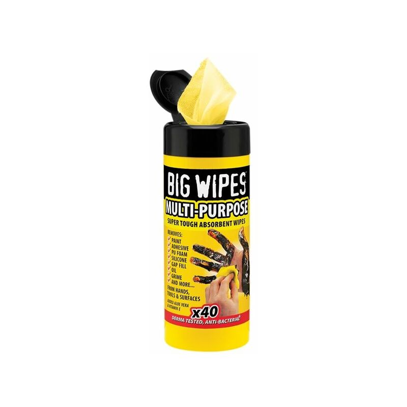 TBC - Industrial Multi-Purpose Wipes Tub of 40 BGW2019