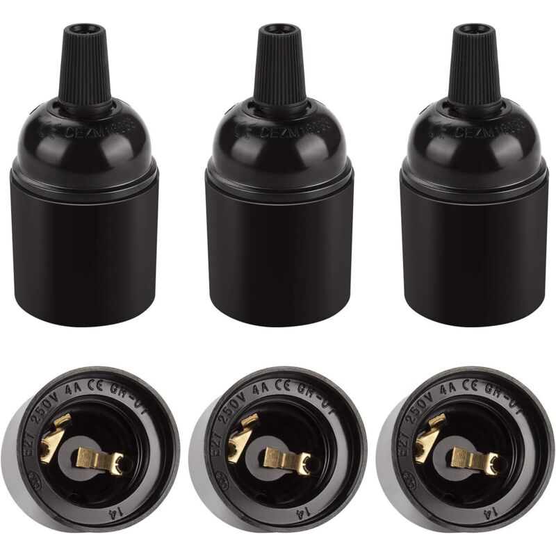 Image of Tinor - Black Vintage E27 Socket,&hellip;