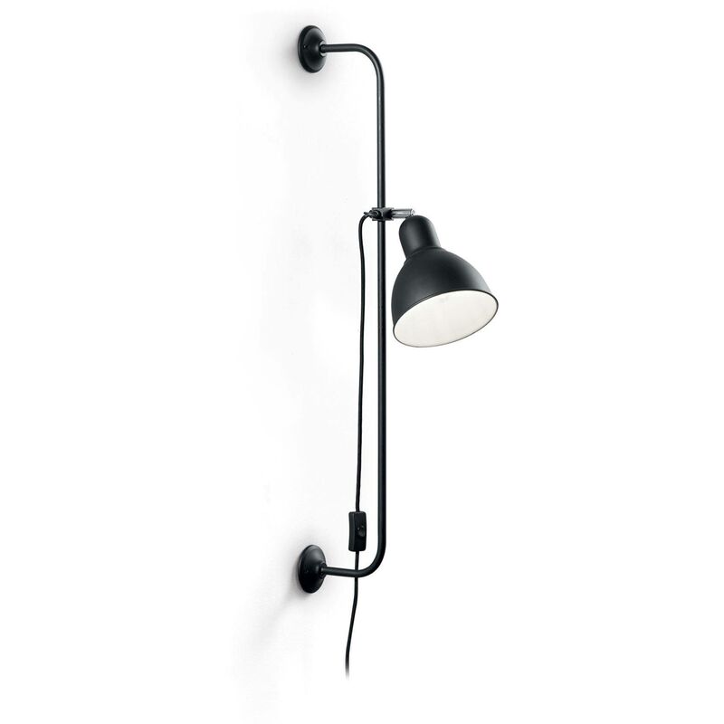 Shower - 1 Light Wall Light Black - Ideal Lux