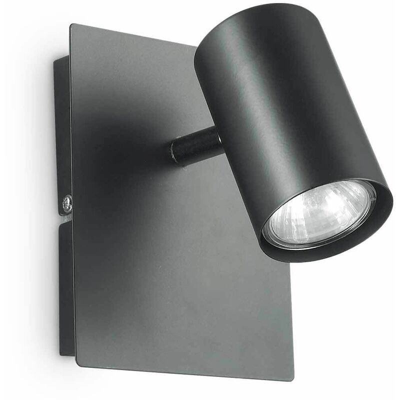 01-ideal Lux - Black wall light SPOT 1 bulb