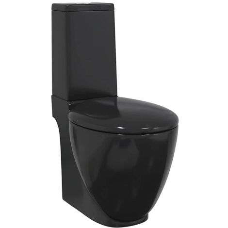 Black WC Ceramic Toilet