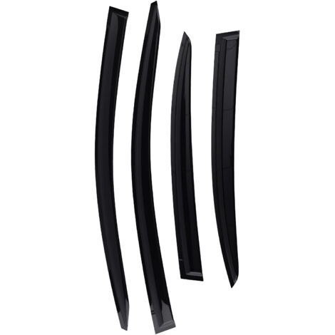 Black Window Rain Guards for HONDA CIVIC MK9 2012-2016 Wind Deflectors 4PCS Set