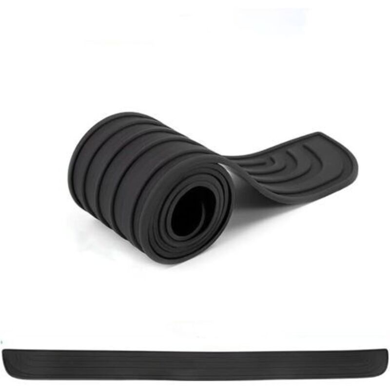 (Black/104x9CM) Car Bumper Protection, Rubber Trunk Door Protector, Scratch-Resistant and Anti-Slip, Suitable for Most Car Exterior Accessories