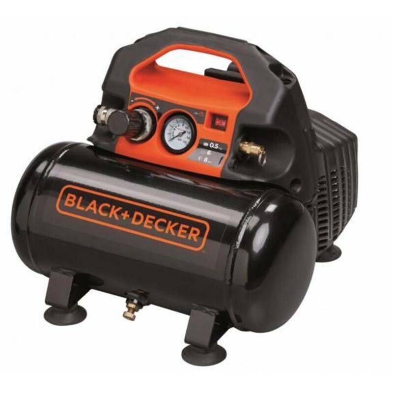 Black&decker - Black&decker sprężarka bezolejowa 6l 0.5km 8bar 55 l/min