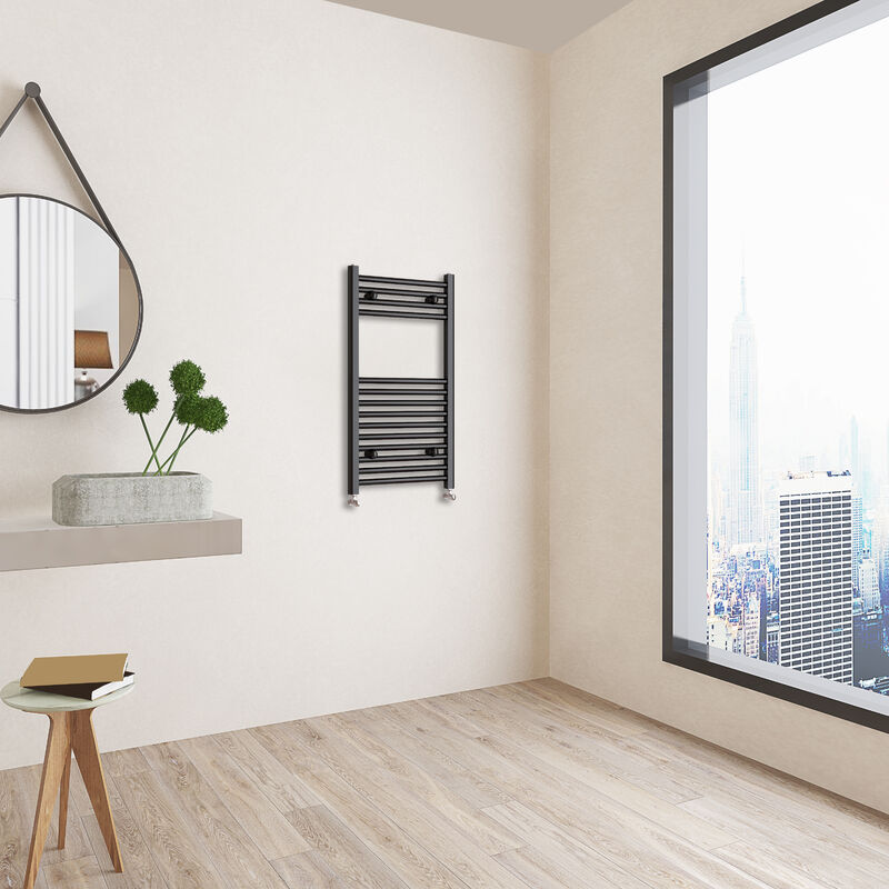 Image of Acezanble 800x450mm(HxW) matt Black Central Heating&hellip;