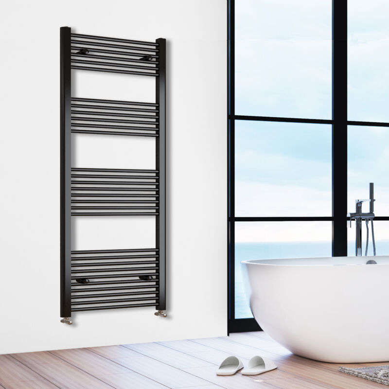 Image of Biubiubath - Black Straight Bathroom Towel&hellip;