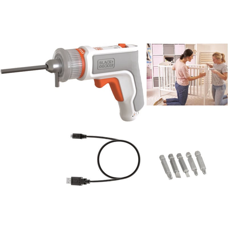 Image of Black&decker - schraubendreher fÜr mÖbel 3,6v bcrta01-xj