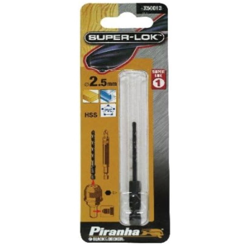 Black&decker - punta per trapano hss 2.5MM