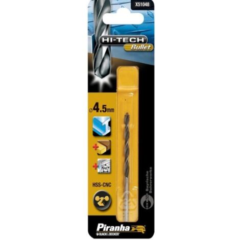 BLACK&DECKER - PUNTA PER TRAPANO HSS-CNCBULLET 4.5MM