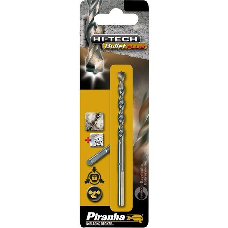 BLACK&DECKER - PUNTA PIRANHA PER TRAPANO - SPECIFICA PER MURATURA - CON CODOLO ESAGONALE 16MM