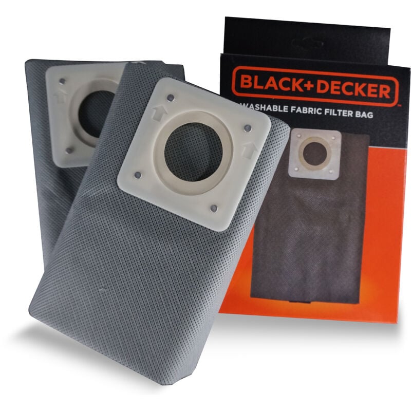 Black&decker - Black+Decker Sacs Filtrants en Tissu 30 l pour Aspirateurs Solides et Liquides (2 pcs)