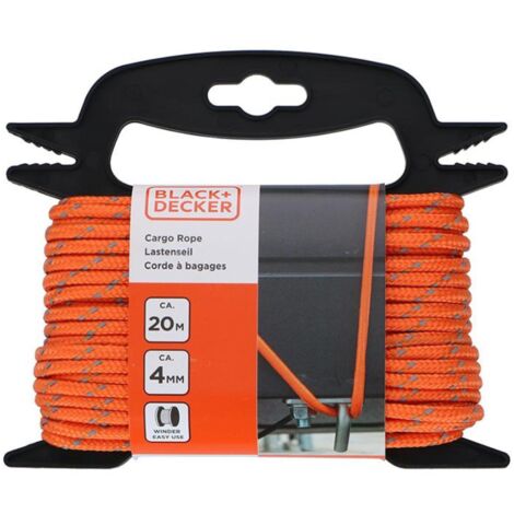 Black&Decker - Transportseil mit reflektierenden Elementen + 4mm / 20m Wickler