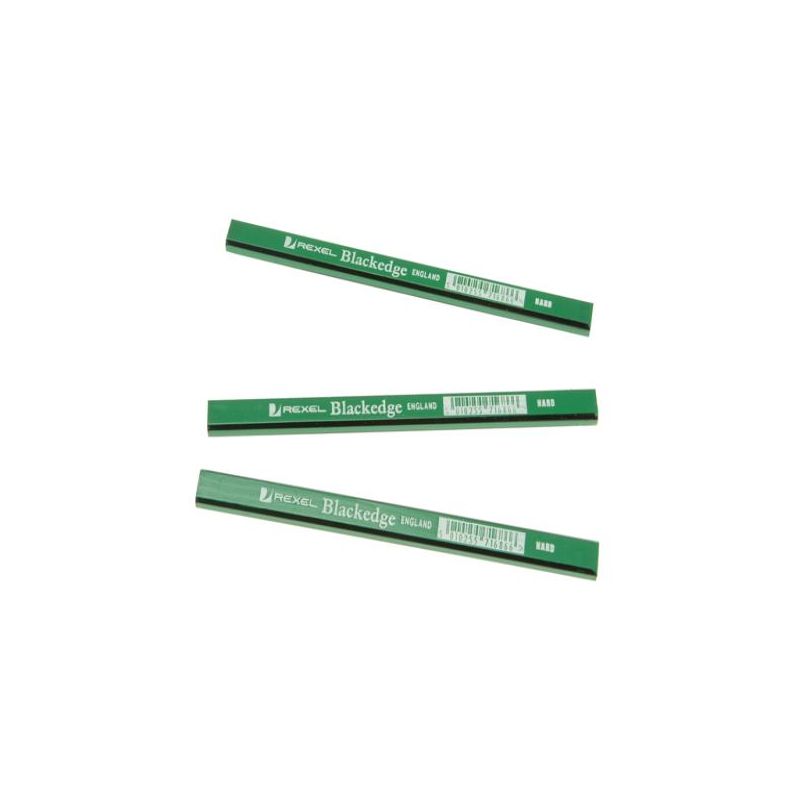 Carpenters Pencils - Green/Hard - , - Blackedge