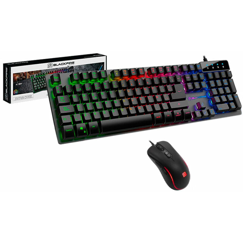 

Teclado y Ratón Gaming BFX-250 LED Negro - Blackfire