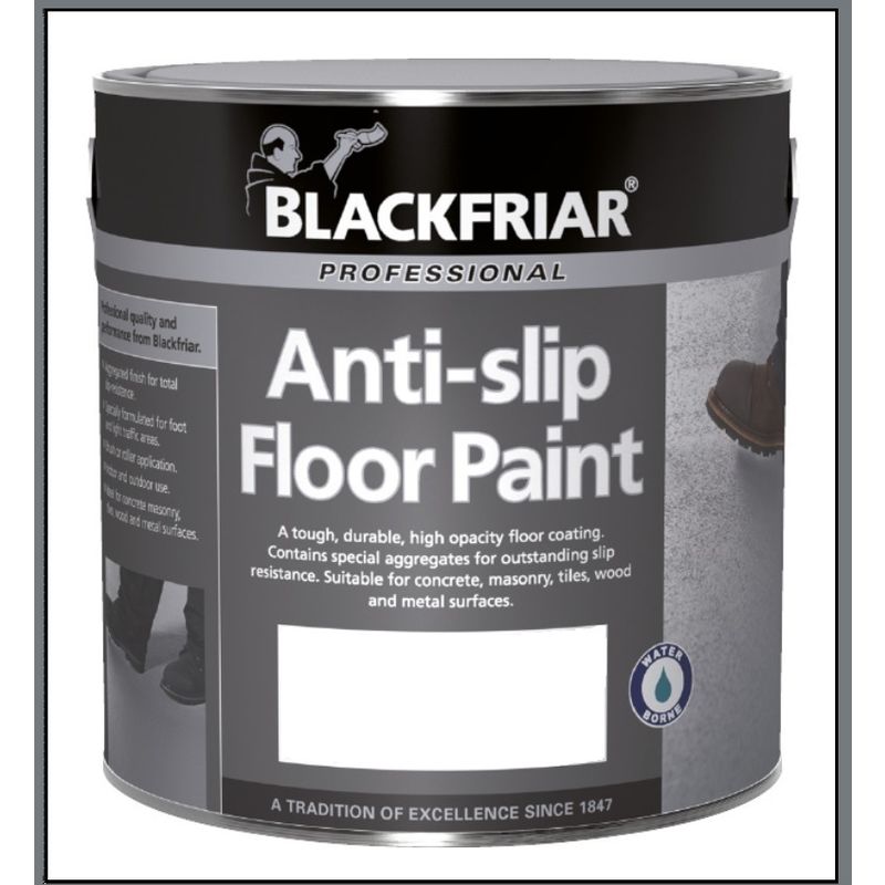 Blackfriar - Anti-Slip Floor Paint - Tough and Durable - Mid Grey - 1 Litre