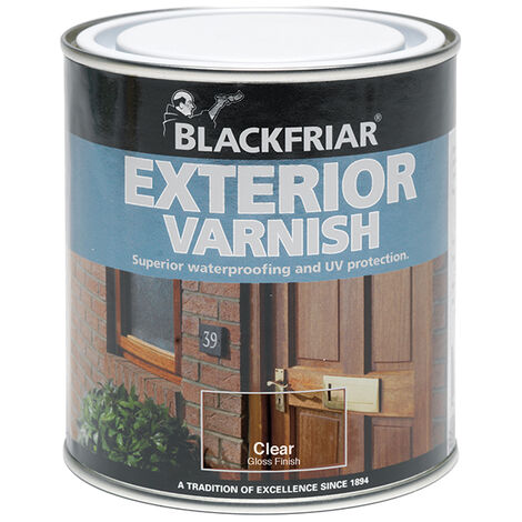 Blackfriar BF0090002F3 Exterior Varnish UV77 Clear Satin 250ml BKFEVS250