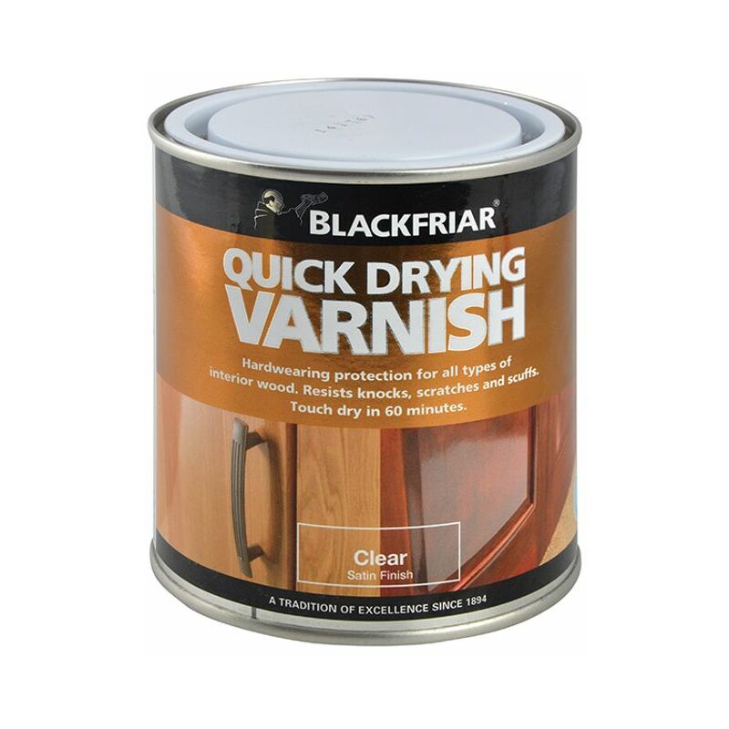 Blackfriar - Quick Drying Duratough Interior Varnish Clear Satin 250ml - Transparent