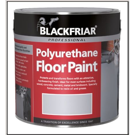 Blackfriar Polyurethane Floor Paint - Hard Wearing - Light Grey - 500ml